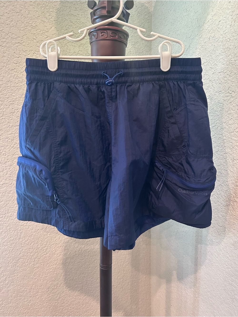 Outdoor Voices Deep Navy Ripstop Workout Shorts